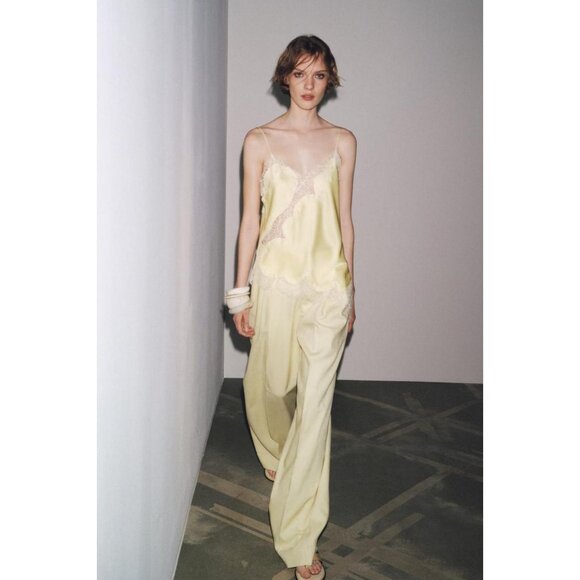 ZARA ZW COLLECTION LACE CAMISOLE TOP - Picture 2 of 9